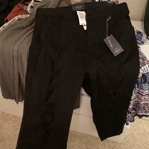 Torrid Distressed Sky High Skinny Jean